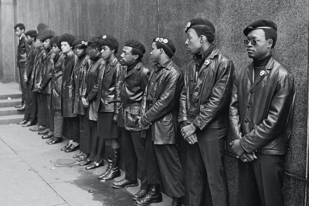 Black Panther Party Line Up For Photo