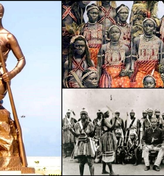 Benin Republic Unveils 98 Feet Tall Statue In Honor Of The Women Warrior Of Dahomey
